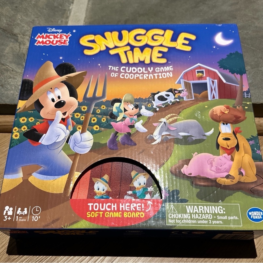 NEW Disney Mickey Mouse Snuggle Time The Cuddly Game of Cooperation Soft Board